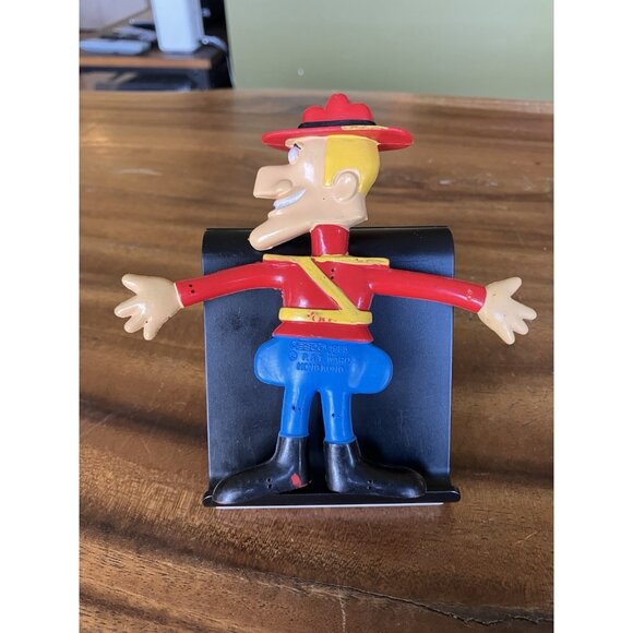 1985 JESCO 5” Dudley-Do-Right Rocky And Bullwinkle Rubber Bendable Figure - Picture 6 of 13